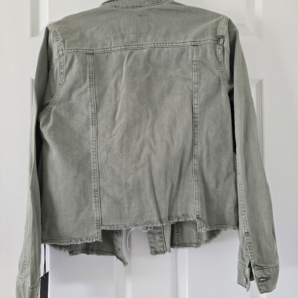 Green jean jacket